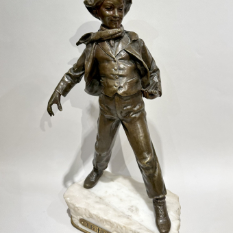Скульптура "Скользящий по льдине", Западная Европа, 1890-1900-е гг., А. Бофилл